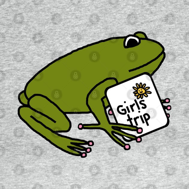 Green Frog goes on Girls Trip by ellenhenryart